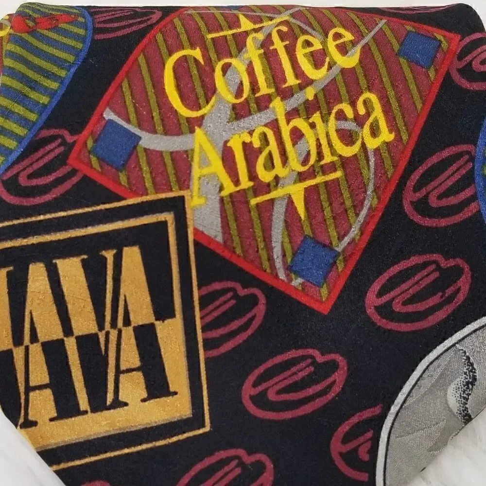 Ralph Marlin RM Style Coffee Labels Tie Espresso
